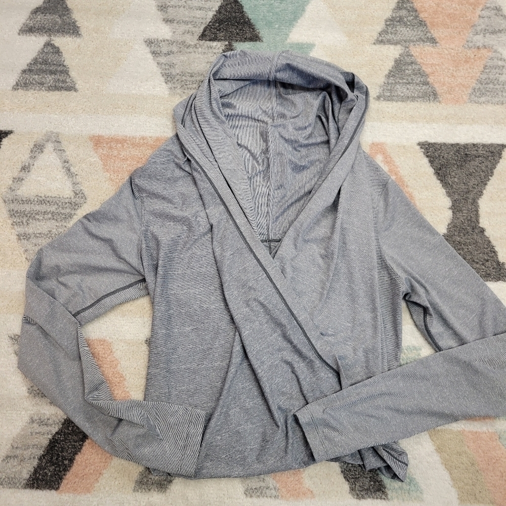 Zyia Active Gray Haze Yoga Hoodie